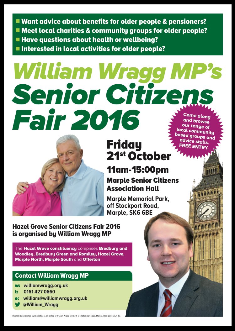 Senior Citizens Fair William Wragg MP